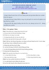 Đề thi học kì 2 KHTN 6 Chân trời sáng tạo - Đề 2